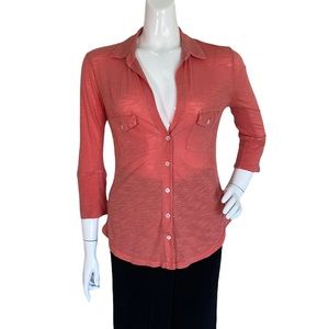 James Perse 3/4 Sleeve Top